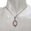Rose Quartz Sterling Silver Pendant