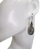 Labradorite Sterling Silver Dangle Earrings --