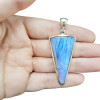 Labradorite Silver Pendant ----