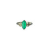 Elegant Green Onyx Marquise Stone Sterling Silver Ring