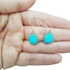 Howlite Stones Sterling Silver Earrings On Hooks -----