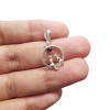 Cats Cherry Amber Sterling Silver Pendant .