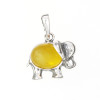 Baltic Amber Elephant Pendant Jewelry -