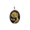 Amber Cameo/Intaglio Bat Pendant