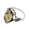 Citrine Amber Sterling Silver Ring .....