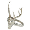 Labradorite Sterling Silver Deer/Stag Head Ring