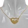 Cat In A Heart Gold-Plated Necklace