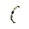 Multi-Color Amber Sterling Silver Bracelet ----