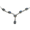 Labradorite Sterling Silver Necklace 16"