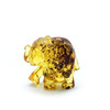 Cognac Amber Carved Elephant ....