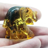 Cognac Amber Carved Elephant ....
