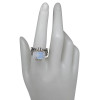 Moonstone Sterling Silver Ring (R-MS-6432-R)