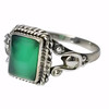 Green Onyx Sterling Silver Ring