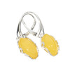 Baltic Amber Sterling Silver Earrings. Amber Jewelry (E-BT-1162-A)