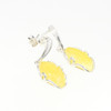 Baltic Amber Sterling Silver Earrings. Amber Jewelry (E-BT-1163-A)