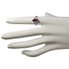 Amethyst Sterling Silver Ring -.-.-.-.-.