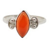 Red Onyx Stone Sterling Silver Ring
