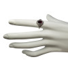 Garnet Stone Sterling Silver Ring R-GR-4681-R