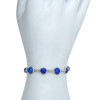 Lapis Sterling Silver Link Bracelet