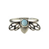 Larimar Sterling Silver Bee Ring