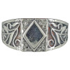 Diamond Design Sterling Silver Ring
