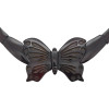 Butterfly Cherry Amber Cleopatra Beaded Necklace 18''