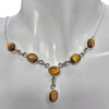 6 Stone Tiger's Eye 18‚Ä≥ Long Classic Necklace