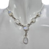 6 Stone Moonstone 18‚Ä≥ Long Classic Necklace