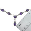 6 Stone Amethyst 18‚Ä≥ Long Classic Necklace