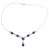 6 Stone Amethyst 18‚Ä≥ Long Classic Necklace