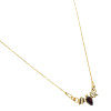 Bat Cherry Amber Gold Plated Silver Necklace