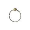 Green Amber Sterling Silver Ring (R-GR-1661-A)