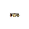 Multicolor Amber Sterling Silver Star Ring
