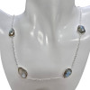 Faceted Labradorite Sterling Silver Necklace