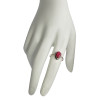 Ruby Sterling Silver Ring (R-RB-4814-S)