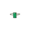 Green Onyx Sterling Silver Ring (R-GO-4845)