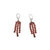 Faceted Cognac Amber Dangle Earrings