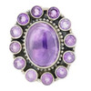 Amethyst Oversize Adjustable Ring