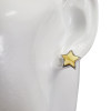 Butterscotch Amber Sterling Silver Star Earrings