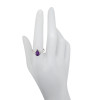 Amethyst Sterling Silver Ring (R-AM-5412-R)