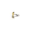 Stars Moon Multi Color Amber Silver Adjustable Ring