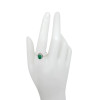Green Onyx Sterling Silver Ring (R-GO-5444)