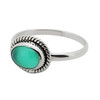Green Onyx Sterling Silver Ring (R-GO-5398)
