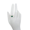 Green Onyx Sterling Silver Ring (R-GO-5398)