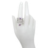 Faceted Amethyst Sterling Silver Ring