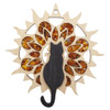 Cat Amber Suncatcher/Magnet 11 cm