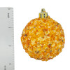 Amber Christmas Ornament in Decorative Wooden Box