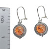 Cognac Amber Sterling Silver Earrings On Hooks