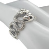 Sterling Silver Interlocking Snakes Ring