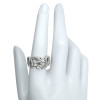 Sterling Silver Interlocking Snakes Ring